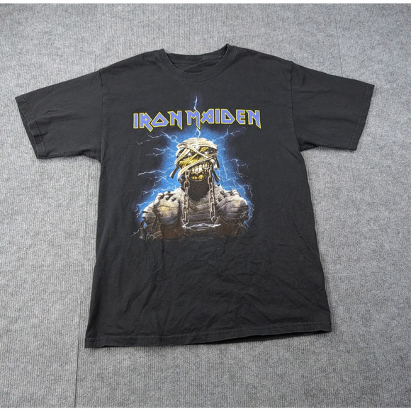 Iron Maiden Graphic Shirt Mens Medium World Slavery Tour Reprint Metal Music Y2K - Picture 1 of 7
